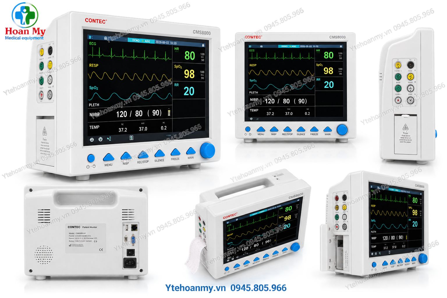 Monitor theo dõi bệnh nhân Contec CMS8000